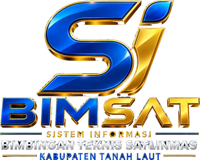 Logo SI-BIMSAT — Sistem Informasi Bimbingan Teknis Satlinmas Kabupaten Tanah Laut